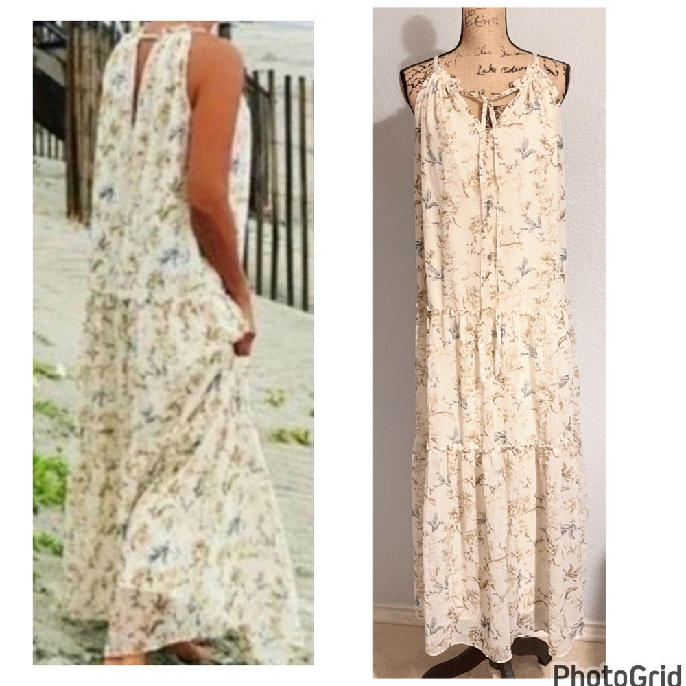 Anthropologie Drew Tiered Maxi Dress